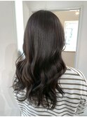 桑名ロングレイヤーカットハッシュカット透明感カラー重めロング