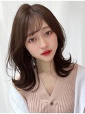 【F】ひし形レイヤーニュアンス大人透明感カラー