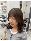 前髪顔まわりカット［暗めカラー/グランマッシュ］長野歌穂