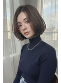 西梅田北新地/大人フェミニンボブふんわりワンカールパーマ