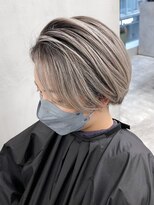 ギークス(GEEKS) 【GEEKS渋谷】冬カラー/バレイヤージュ/ホワイトグレージュ/小顔