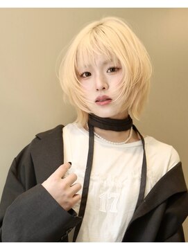 ブロンドボブ レイヤーボブ