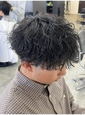 波巻きパーマ