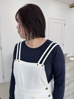 スヴニール(souvenir) 切りっぱなしボブ×pink brown