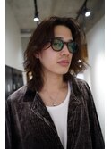 ロングサーフ大人ミディアムパーマ
