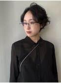 ダークパープル/ナチュラルショート/ミルクブラウン/夏/名駅