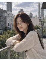 ランベリー(LANVERY)&nbsp;柔らかく揺れる韓国風ロングレイヤー