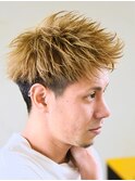[COLO　吉祥寺　福士拓也]フェザーショートメンズアップバング