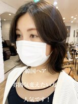 ノラキチジョウジ(NORA KICHIJOJI)&nbsp;#韓国ヘア#おくれ毛#エギョモリ#ボブルフ#くびれ#くびれヘア