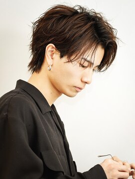 リップス 池袋(LIPPS) 耳かけミディアムニュアンスセンターパートツイストスパイラル