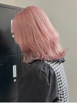 893外国人風カラーロイヤルパープルベイビーピンクこなれヘア