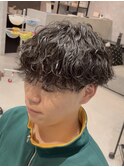波巻きスパイラルパーマナチュラルマッシュ