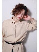 アディクト 東陽町西口(addict)&nbsp;アッシュベージュ＿大人美人ウェーブ＿ボブヘア［東陽町］