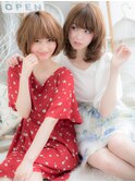 大人かわいい♪アンニュイカールロングボブc5越谷20代30代40代