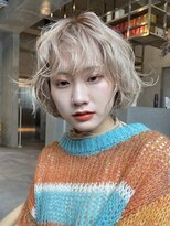 イミ(imi)&nbsp;大人ボブ/外ハネボブ/ブリーチカラー/小顔カット/髪質改善[登戸]