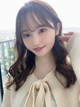 フレーム 博多店(FRAME) 【FRAME】シースルーバング小顔ベージュカラー