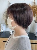 白髪を活かすラベンダーベージュ