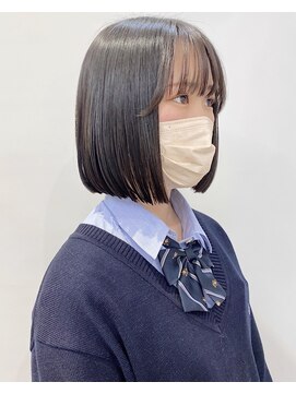 モリオフロムロンドン 松戸店(Morio from London) 【松戸 石山】黒髪ナチュラルストレートミニボブ10代20代