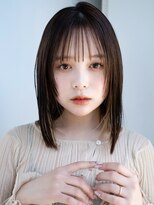 エインアンリー 表参道(AIN.ANLY.)&nbsp;薄めバングインナーカラーハッシュカットフェイスレイヤー