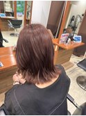 【ブリーチなしピンクベージュ】＃ブリーチなしダブルカラー