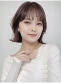 韓国ヘア似合わせレイヤーカット前髪顔周りカット大人美人