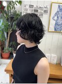 無造作ショートパーマ