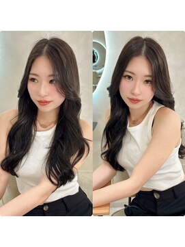 エヌ 梅田(enu) 梅田/シールエクステ/学割/大阪/艶カラー/韓国風/レイヤー