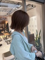 アドア 横浜(ADORE)&nbsp;【ADORE横浜】切りっぱなしボブ×グレージュカラー