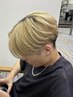 メンズカット×ダブルカラー 24200円→21780円**マッシュ/ウルフ/眉毛