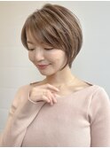 メルティカラー似合わせカットウェーブミディアムレイヤーカット