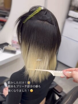 ミラ 銀座(MILA) 乾かしただけでまとまるハイトーン縮毛矯正