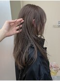ロングレイヤー10代20代ブラウンカラー
