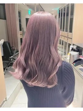 ヘアサロンガリカアオヤマ(hair salon Gallica aoyama) おさえめのラベンダーカラーで大人っぽく