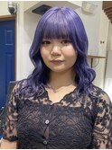 ダブルカラーハイトーンカラーラベンダーベージュカラーブリーチ