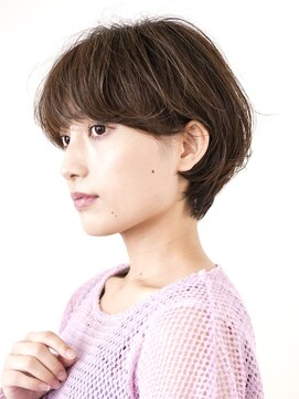 インセプション 銀座(INCEPTION) 切りっぱなしショート・ボブ/絶壁解消/前髪なし/40代/30代/丸顔