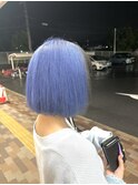 コバルトブルー×ブラックヘアー