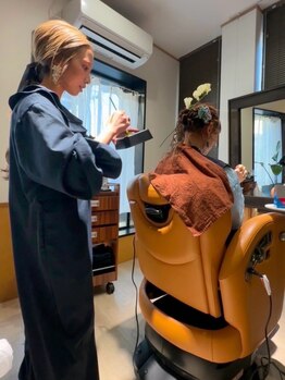 ベレシート(Beresheet)の写真/少人数のPrivate Salonで完全マンツーマン施術＝ご来店から仕上げまで実力派スタイリスト1人で担当します☆
