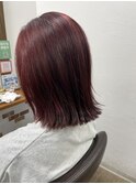 明るさを活かした赤カラー