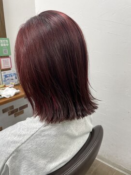 美容室 カノン(Kanon) 明るさを活かした赤カラー