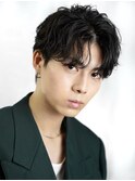 メンズ波巻きツイスパニュアンススパイラルスパイキーショート