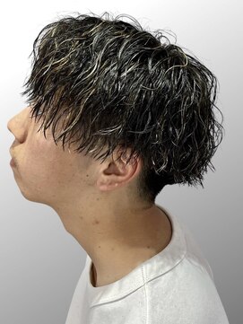 アノ(Ano.) 縦落ちツイスパマッシュメンズカットツイストスパイラル