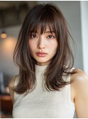 レイヤーカット/顔まわりレイヤー/カラーエステ/20代30代40代