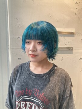 シアン 大須店(CYAN.) シアンブルー×パーマでイメチェン！