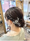 編み込みヘアセット