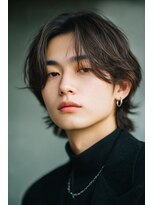 ロッソ ヘアアンドスパ 谷塚店(Rosso Hair&SPA)&nbsp;センターパート/ウルフ/マッシュ /メンズカット