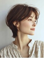 ハーツ(Heart's)&nbsp;ミセスショート×白髪ぼかしカラー３０代４０代５０代６０代