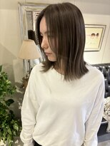 ヘアーデザイン シュシュ(hair design Chou Chou by Yone)&nbsp;ハイライト/白髪/白髪ぼかし/レイヤー/ストレート30代/40代/50代