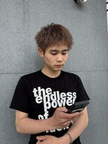 メンズ クーヘアー(Men's coohair) ベージュスパイキーショート