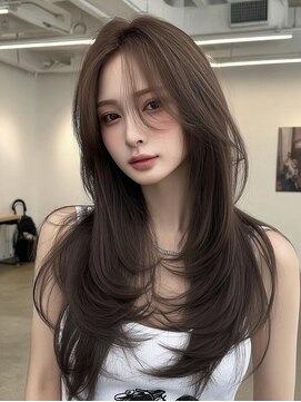 ノイズオオサカ 梅田店(NOISM OSAKA) 小顔外ハネミディアムアッシュ20代30代40代くびれミディ韓国ヘア