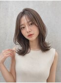 髪質改善*ひし形韓国レイヤーミルクブラウン*前髪【Zina高槻】